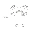 Spot ściemnialny NIGEL Czarny LED 5W DIM GU10 Lucide 099290530  5411212092533 lampynox noxbox www.lampynox.pl 4.jpg