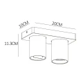 Spot ściemnialny NIGEL Czarny LED 2x5W DIM 2xGU10 Lucide 099291030  5411212092557 lampynox noxbox www.lampynox.pl 6.jpg