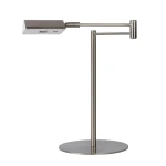 NUVOLA Satynowy chrom LED DIM 9W ściemnialna 3000K Lampka stołowa regulowana