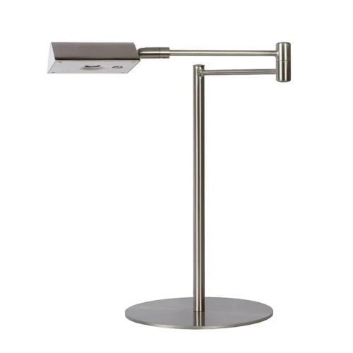 Lampka stołowa regulowana ściemnialna NUVOLA Satynowy chrom LED DIM 9W 3000K lampynox noxbox www.lampynox.pl 1.jpg