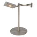 Lampka stołowa regulowana ściemnialna NUVOLA Satynowy chrom LED DIM 9W 3000K lampynox noxbox www.lampynox.pl 4.jpg