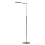 NUVOLA Satynowy chrom LED DIM 9W ściemnialna 3000K Lampka podłogowa stojąca regulowana