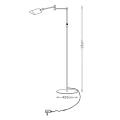 Lampka podłogowa stojąca regulowana ściemnialna NUVOLA Satynowy chrom LED DIM 9W 3000K Lucide 197650912  5411212193957 lampynox noxbox www.lampynox.pl 8.jpg