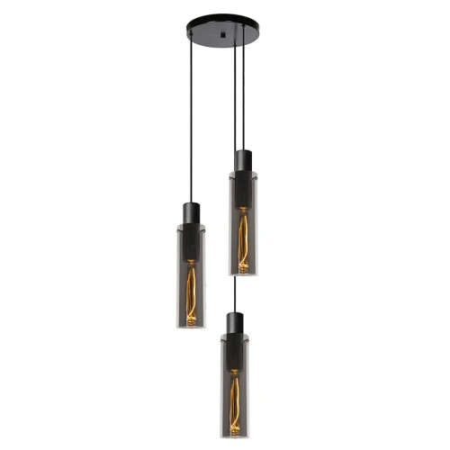 Lampa wisząca ORLANDO Szary przydymiony 3xE27 Lucide 744041365  5411212740731 lampynox noxbox www.lampynox.pl 1.jpg