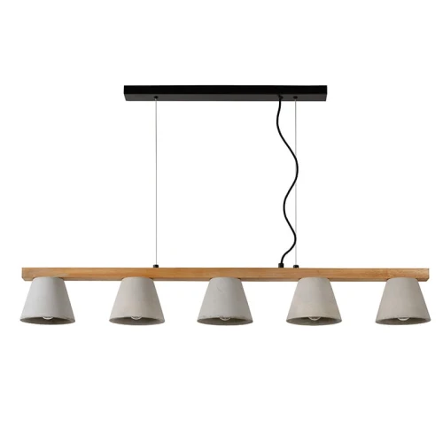 Lampa wisząca POSSIO 5xE14 Beton  Drewno Lucide 034130541  5411212030726 lampynox noxbox www.lampynox.pl 1.jpg