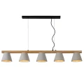 Lampa wisząca POSSIO 5xE14 Beton  Drewno Lucide 034130541  5411212030726 lampynox noxbox www.lampynox.pl 2.jpg