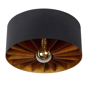 ZIDANE Czarna śr. 40cm. E27 Lampa sufitowa