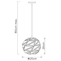 Lampa wisząca MALUNGA Czarna E27 Lucide 214152530  5411212210951 lampynox noxbox www.lampynox.pl 7.jpg