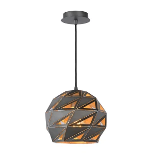 MALUNGA Szara E27 Lampa wisząca