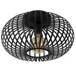 MANUELA Czarna śr. 40cm. E27 Lampa sufitowa ( 1 szt. dostępna od ręki. Wysyłka 24 h )