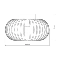 Lampa sufitowa MANUELA Szara śr. 40cm. E27 Lucide 781744036  5411212782588 lampynox noxbox www.lampynox.pl 7.jpg