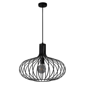MANUELA Czarna śr. 50cm. E27 Lampa wisząca