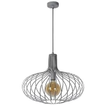 MANUELA Szara śr. 50cm. E27 Lampa wisząca