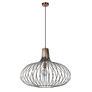 MANUELA Miedziana śr. 65cm. E27 Lampa wisząca
