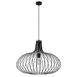 MANUELA Czarna śr. 65cm. E27 Lampa wisząca