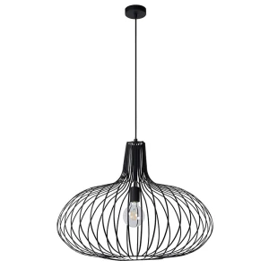 MANUELA Czarna śr. 65cm. E27 Lampa wisząca