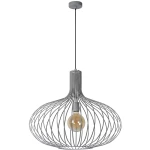 MANUELA Szara śr. 65cm. E27 Lampa wisząca