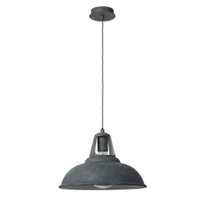 MARKIT Szara śr. 35cm. E27 Lampa wisząca