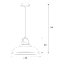 Lampa wisząca MARKIT Szara śr. 45cm. E27 Lucide 303964536  5411212301321 lampynox noxbox www.lampynox.pl 6.jpg