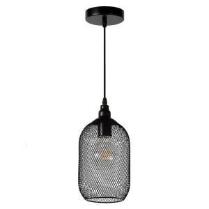 MESH Czarna śr. 15cm. E27 Lampa wisząca