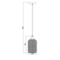 Lampa wisząca MESH Czarna śr. 15cm. E27 Lucide 434041530  5411212430373 lampynox noxbox www.lampynox.pl 5.jpg