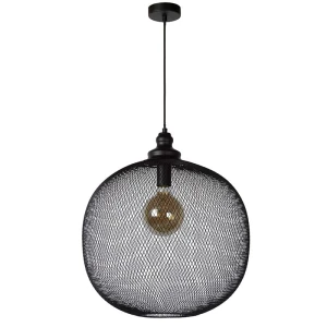 MESH Czarna śr. 49cm. E27 Lampa wisząca