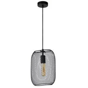 MESH Czarna szer. 23,5cm. E27 Lampa wisząca