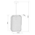 Lampa wisząca MESH Czarna szer. 23,5cm. E27 Lucide 783920130  5411212782533 lampynox noxbox www.lampynox.pl 9.jpg