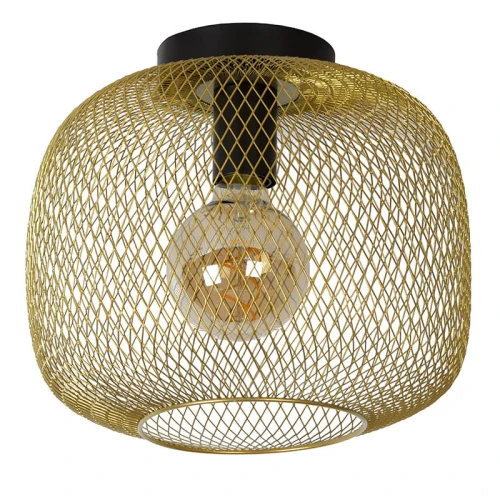 Lampa sufitowa MESH Matowe złoto śr. 30cm. E27 Lucide 451853002  5411212451132 lampynox noxbox www.lampynox.pl 1.jpg