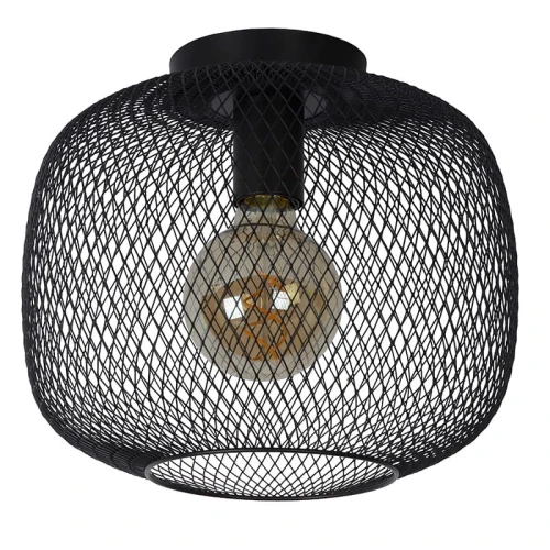 Lampa sufitowa MESH Czarna śr. 30cm. E27 Lucide 451853030  5411212451149 lampynox noxbox www.lampynox.pl 1.jpg