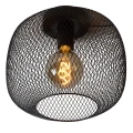 Lampa sufitowa MESH Czarna śr. 30cm. E27 Lucide 451853030  5411212451149 lampynox noxbox www.lampynox.pl 3.jpg