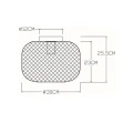 Lampa sufitowa MESH Czarna śr. 30cm. E27 Lucide 451853030  5411212451149 lampynox noxbox www.lampynox.pl 4.jpg
