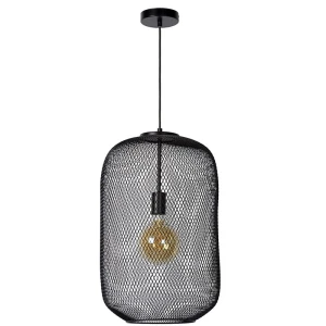 MESH Czarna śr. 35cm. E27 Lampa wisząca