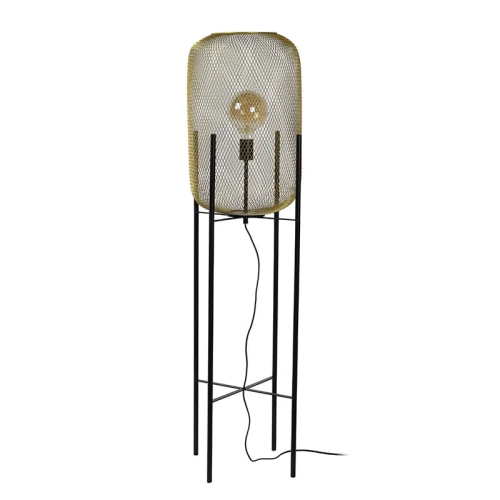 Lampa podłogowa stojąca MESH Matowe złoto śr. 35cm. E27 Lucide 457850102  5411212451286 lampynox noxbox www.lampynox.pl 1.jpg