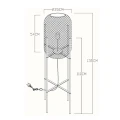 Lampa podłogowa stojąca MESH Matowe złoto śr. 35cm. E27 Lucide 457850102  5411212451286 lampynox noxbox www.lampynox.pl 6.jpg