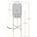 Lampa podłogowa stojąca MESH czarna śr. 35cm. E27 Lucide 457850130  54112124512 lampynox noxbox www.lampynox.pl 6.jpg