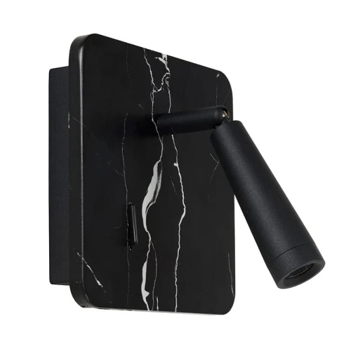 Kinkiet ruchomy z gniazdem ładowania USB OREGON Czarny LED 3W Lucide 772820330  5411212770936 lampynox noxbox www.lampynox.pl 1.jpg