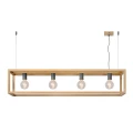 Lampa wisząca ORIS Jasne drewno 4xE27 Lucide 314720472  5411212315250 lampynox noxbox www.lampynox.pl 2.jpg
