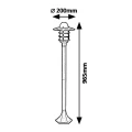 Lampa ogrodowa stojąca DARRINGTON wys. 96,5cm. E27 IP44 Rabalux 7680  5998250376806 lampynox noxbox www.lampynox.pl 4.jpg