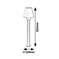 Lampa ogrodowa stojąca FAVARA wys. 81,5cm. E27 IP44 Rabalux 8845  5998250388458 lampynox noxbox www.lampynox.pl 4.jpg