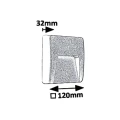 Zewnętrzna lampa schodowa TRENTO Antracytowa LED 3W IP65 4000K Rabalux 8894  5998250388946 lampynox noxbox www.lampynox.pl 4.jpg