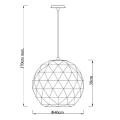 Lampa wisząca OTONA Czarna śr. 40cm. E27 Lucide 214094030  5411212210784 lampynox noxbox www.lampynox.pl 6.jpg