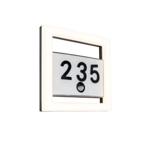 ALICE LED 13W z czujnikiem ruchu IP44 3000K Kinkiet zewnętrzny z numerem