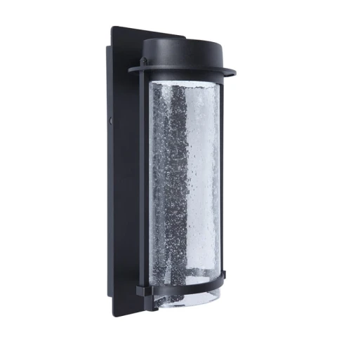Kinkiet zewnętrzny AQUARIUS Czarny mat LED 17W IP44 3000K Lutec 5185901012  6939412046105 noxbox lampynox www.lampynox.pl 1.jpg