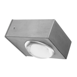 CRYSTAL Srebrny LED 10W IP44 3000K Kinkiet zewnętrzny