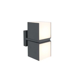 CUBA Antracyt LED regulowane głowice 23W IP54 3000K Kinkiet zewnętrzny podwójny