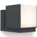 Kinkiet zewnętrzny z regulowaną głowicą CUBA Antracyt LED 12W IP54 3000K Lutec 5193803118  6939412010076 noxbox lampynox www.lampynox.pl 1.jpg