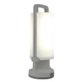 Lampka przenośna z baterią solarną Dragonfly Srebrno-szara LED 1W IP54 4000K Lutec 6904101337  4250294311436 noxbox lampynox www.lampynox.pl 1.jpg