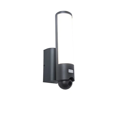 Kinkiet zewnętrzny z kamerą HD sterowaną aplikacją i czujnikiem ruchu ELARA Antracyt 18W IP44 3000K Lutec 5267102118  6939412042626 noxbox lampynox www.lampynox.pl 1.jpg