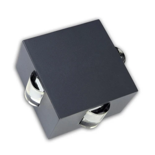 Kinkiet zewnętrzny EVANS Antracyt LED 10W góra-boki-dół IP54 4000K Lutec 5186304118  4250294303172 noxbox lampynox www.lampynox.pl 1.jpg
